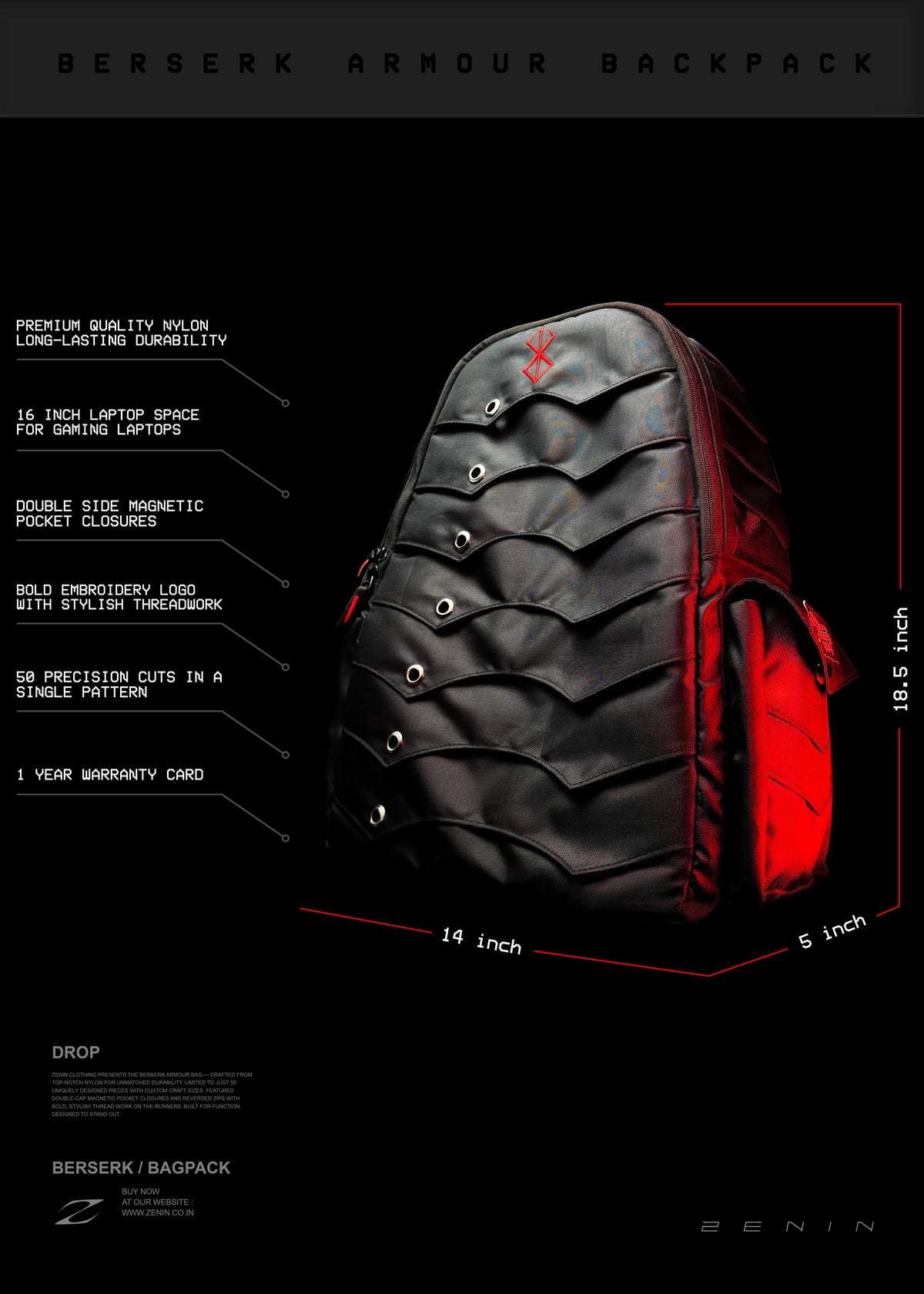 DEMON ARMOUR / BACKPACK