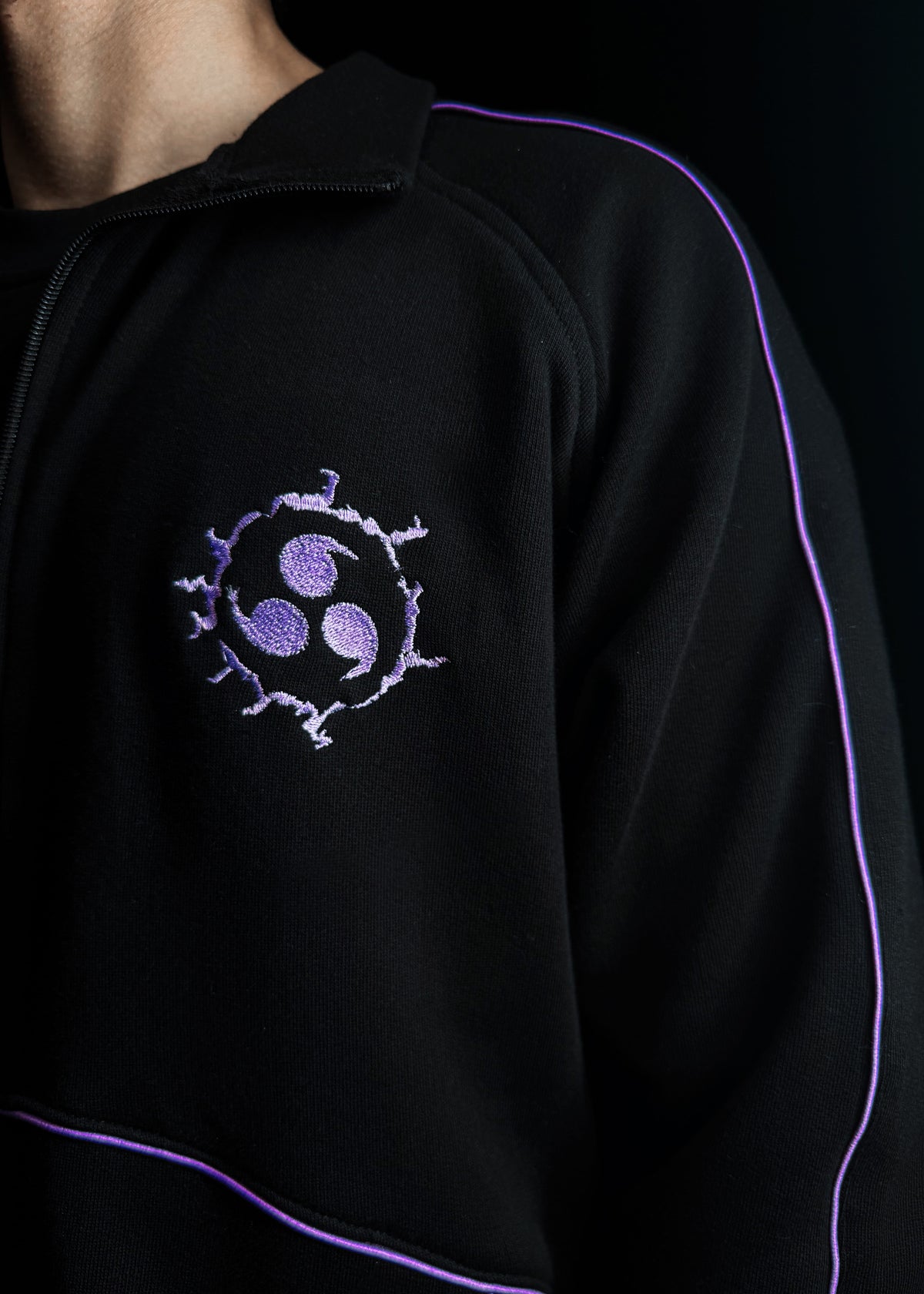PURPLE SKULL / ZIPPER