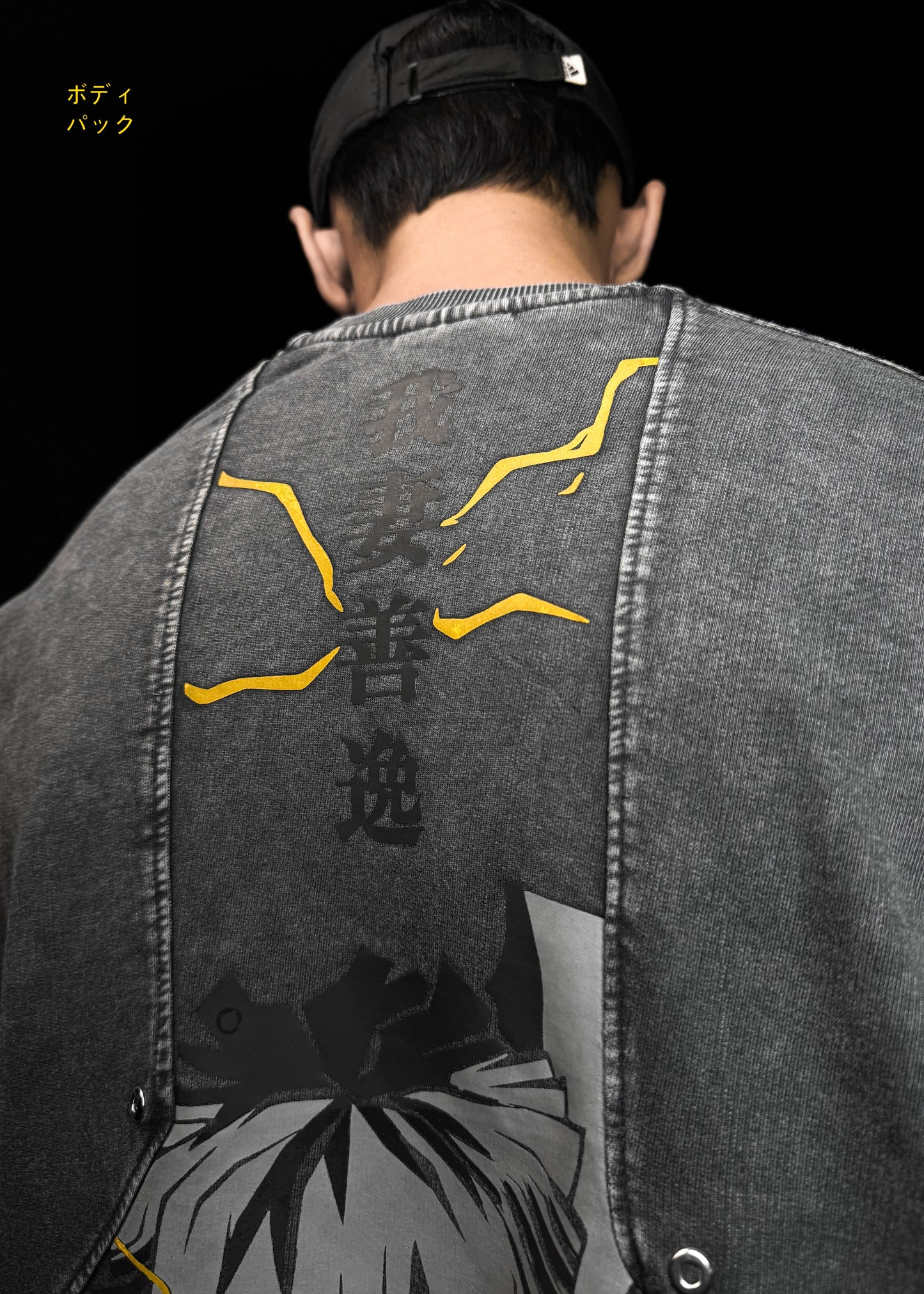 ZENITSU / DEMON SLAYER / ACID WASHED OVERSIZED T-SHIRT