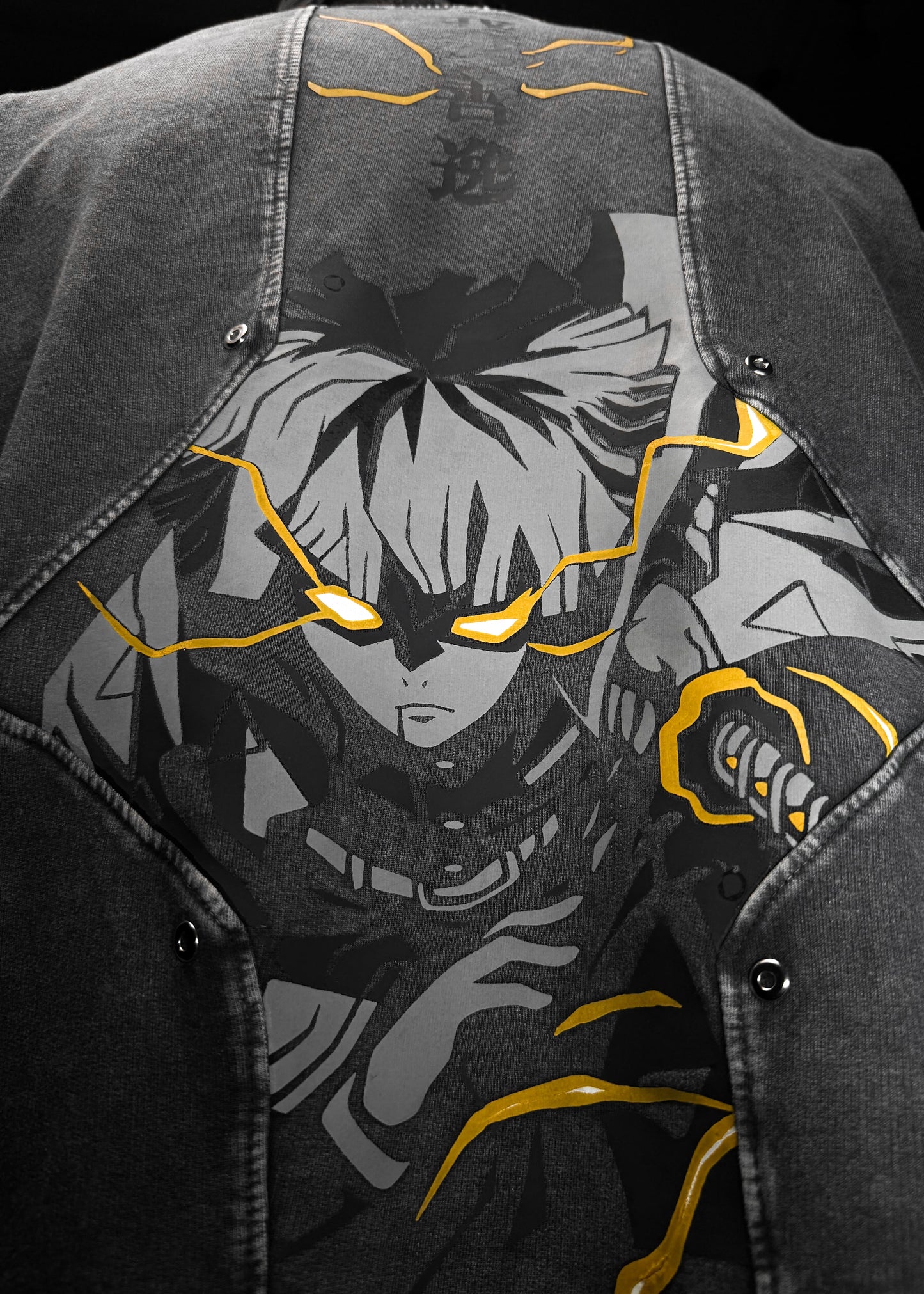 ZENITSU / DEMON SLAYER / ACID WASHED OVERSIZED T-SHIRT