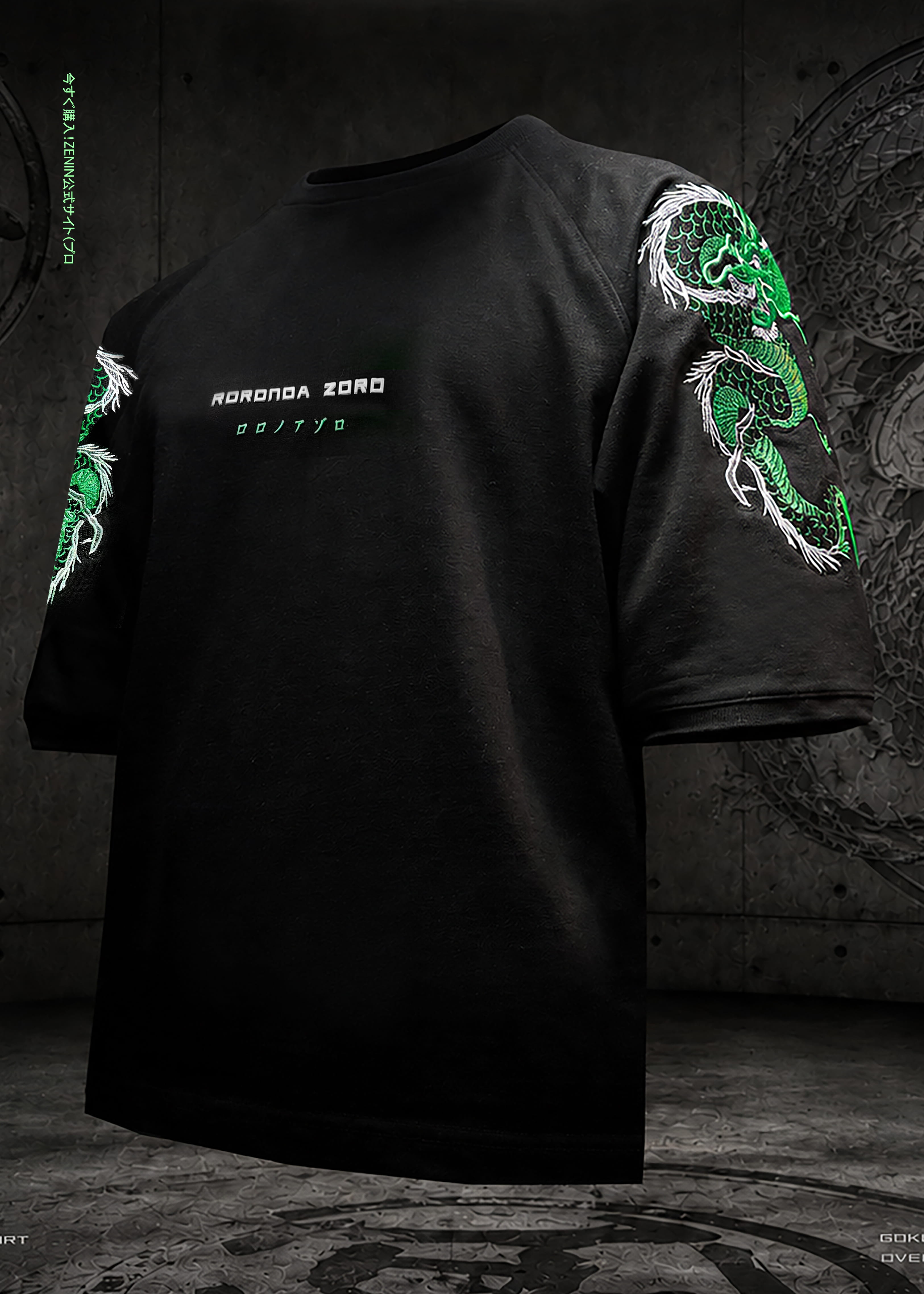 EMBROIDERY DYED LS T-SHIRT（刺繍） ZORO EMBROIDERY / OVERSIZED T-SHIRT – ZENIN