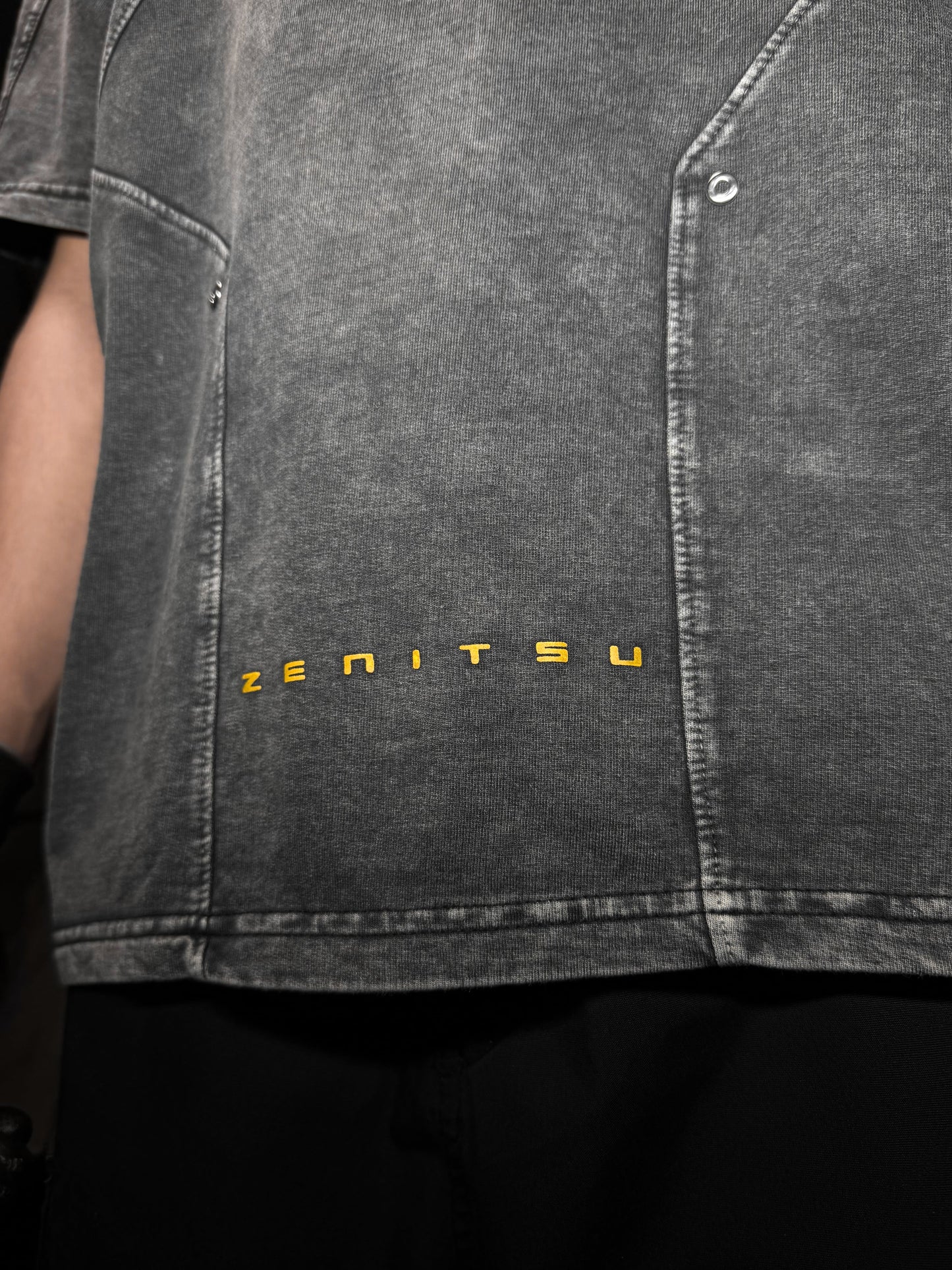 ZENITSU / DEMON SLAYER / ACID WASHED OVERSIZED T-SHIRT