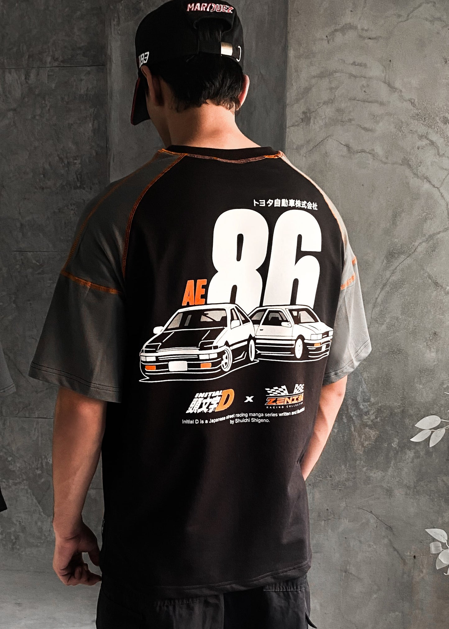 INITIAL D / AE86 RACING OVERSIZED T-SHIRT