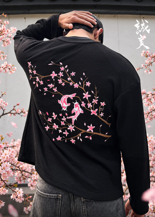 WAFFLE CHERRY BLOSSOM / FULL SLEEVE