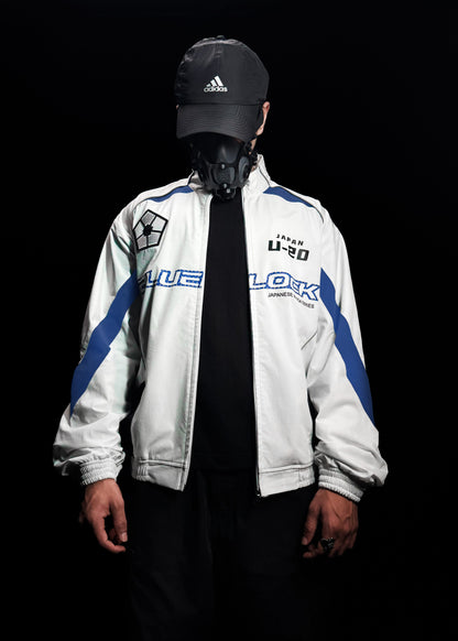 WHITE BLUELOCK / PARACHUTE JACKET