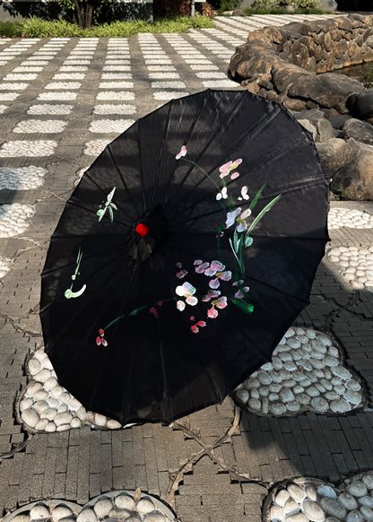 BLACK JAPANESE / WOODEN UMBRELLA