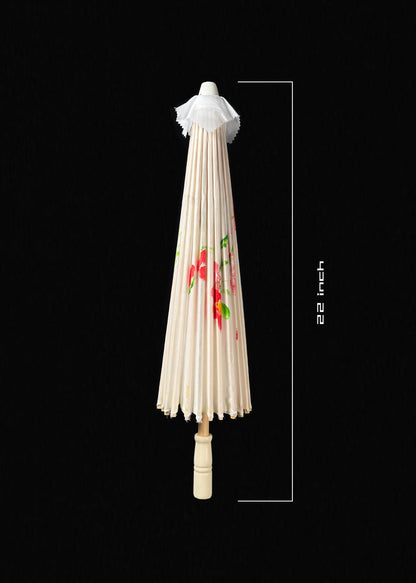 WHITE JAPANESE / WOODEN UMBRELLA