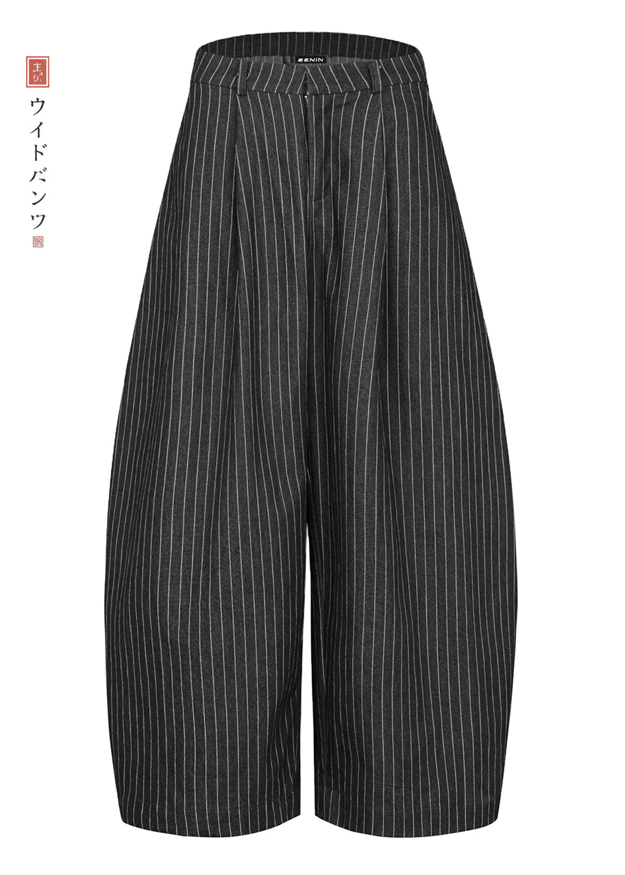 STRIPED BAGGY PANTS