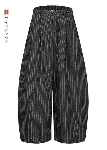 STRIPED BAGGY PANTS