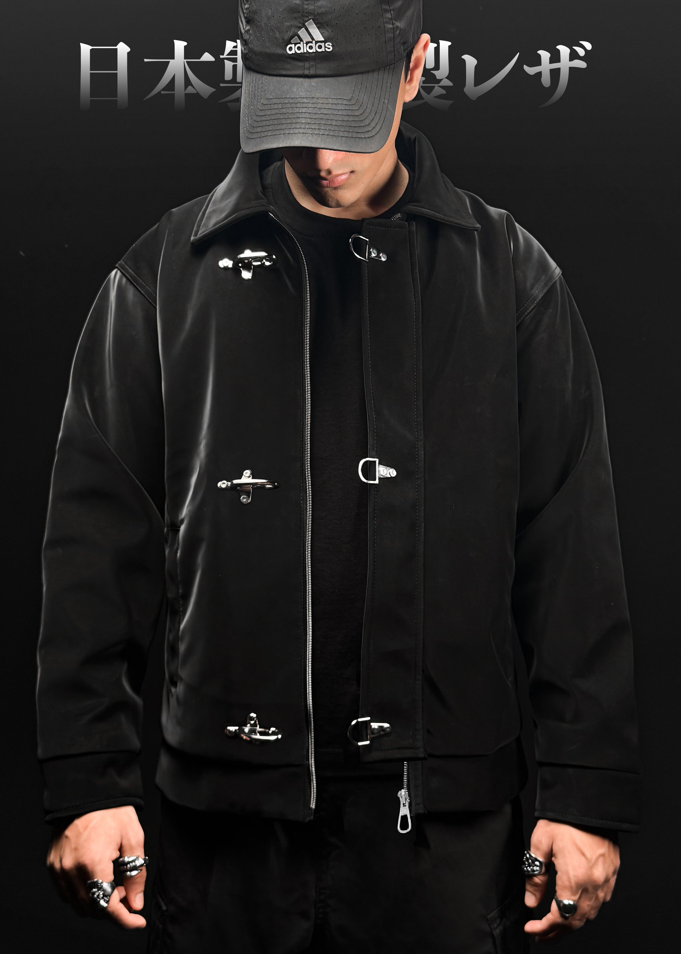 【ANLEM】 RETRO HOOK COTTON JACKET IRON HOOK / LEATHER JACKET – ZENIN