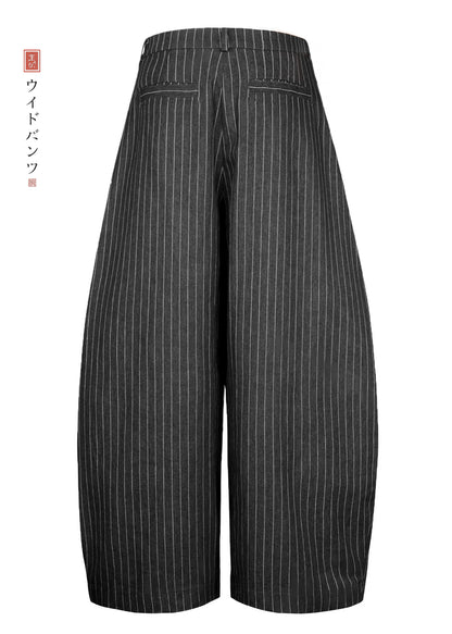 STRIPED BAGGY PANTS