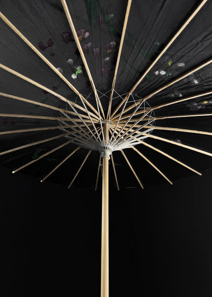 BLACK JAPANESE / WOODEN UMBRELLA