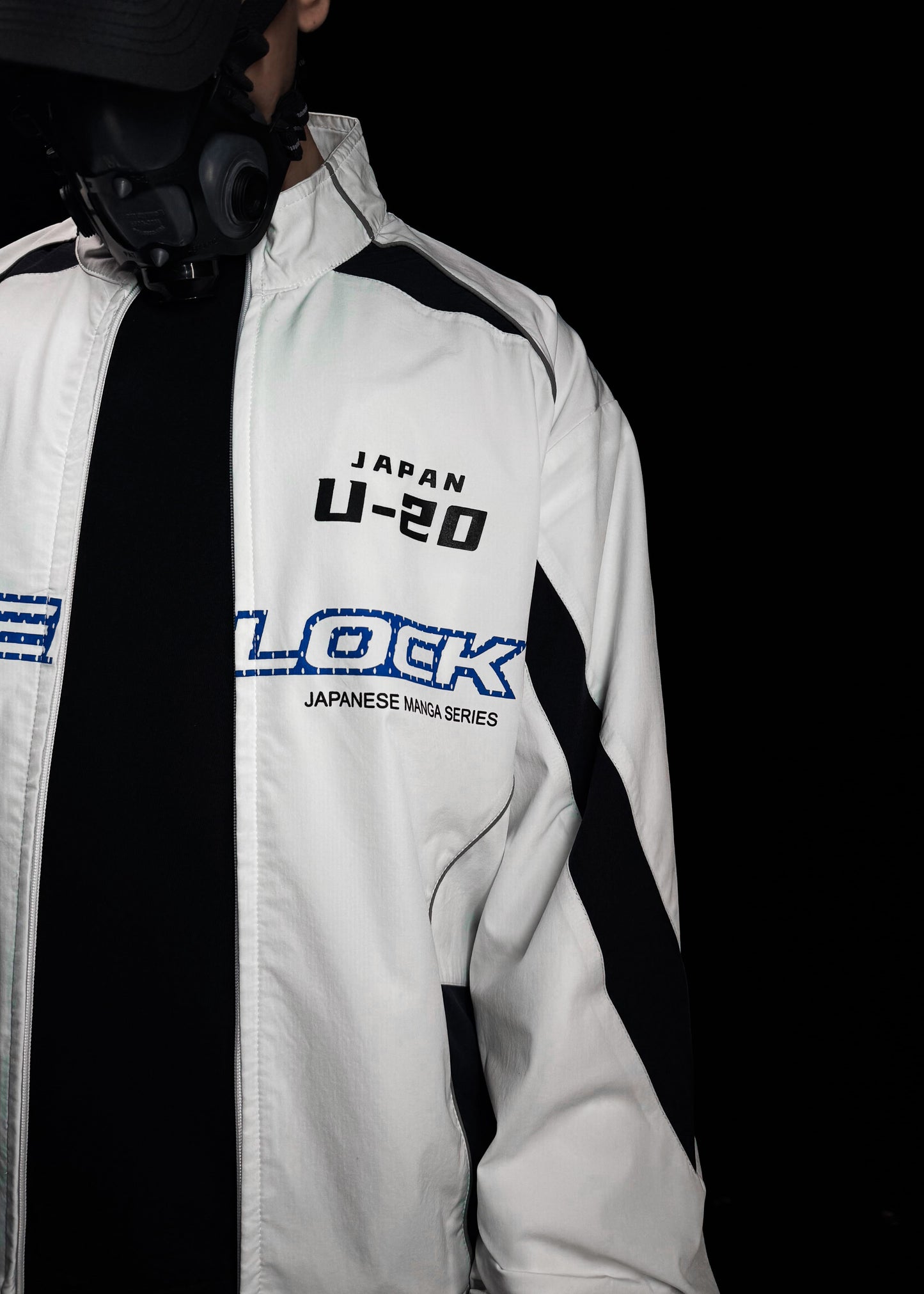 WHITE BLUELOCK / PARACHUTE JACKET