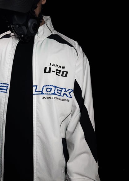 WHITE BLUELOCK / PARACHUTE JACKET
