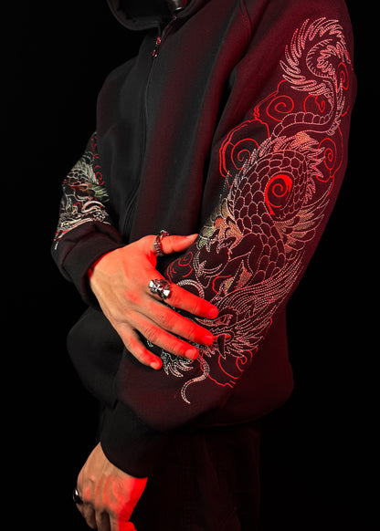 DRAGON EMBROIDERY / ZIPPER