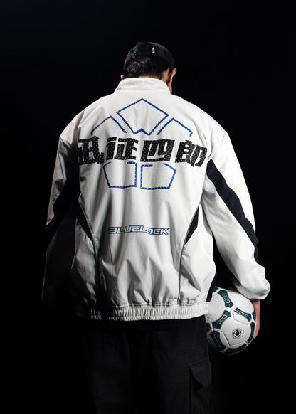 WHITE BLUELOCK / PARACHUTE JACKET