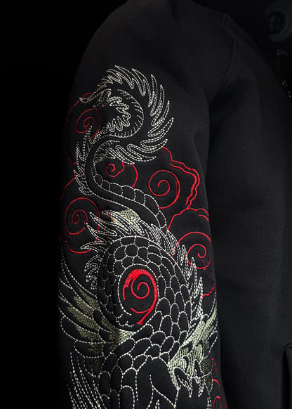 DRAGON EMBROIDERY / ZIPPER