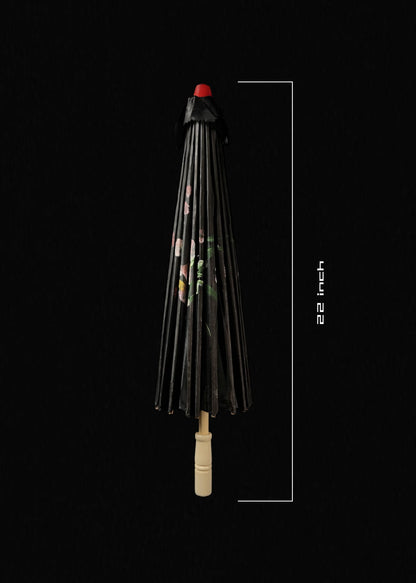 BLACK JAPANESE / WOODEN UMBRELLA