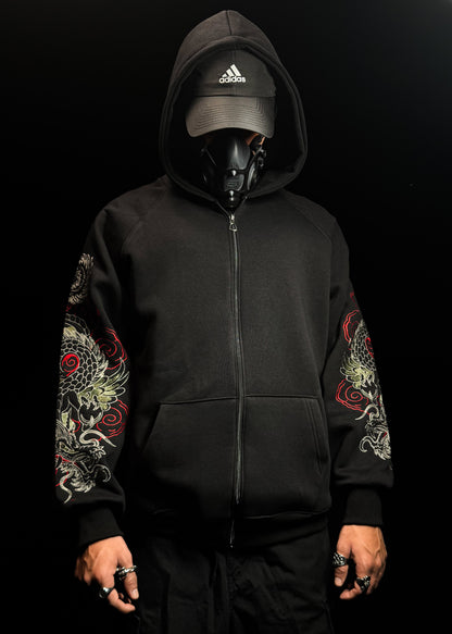 DRAGON EMBROIDERY / ZIPPER