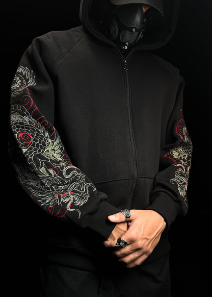 DRAGON EMBROIDERY / ZIPPER